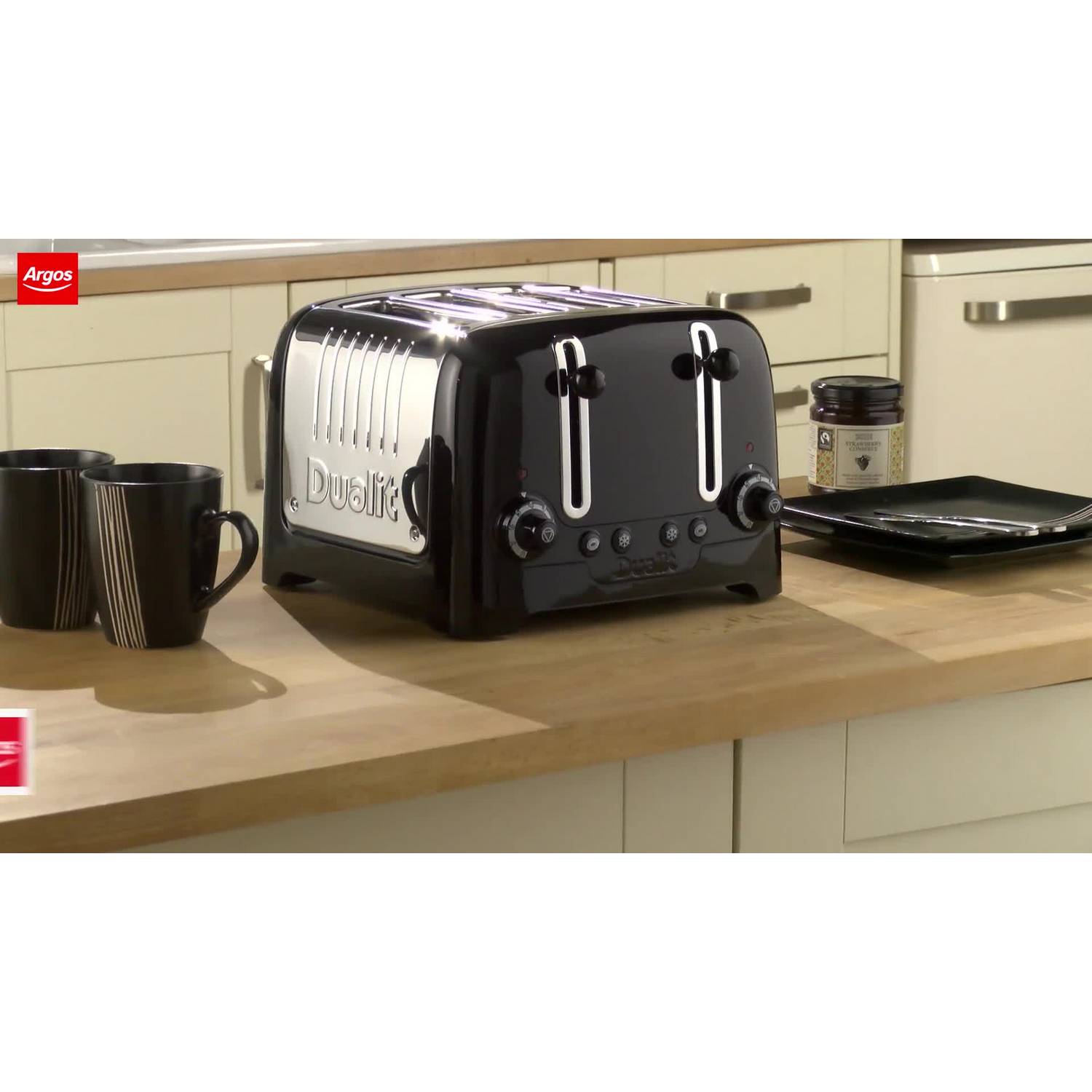 Dualit DPP4 Lite 4 Slice Toaster - Black